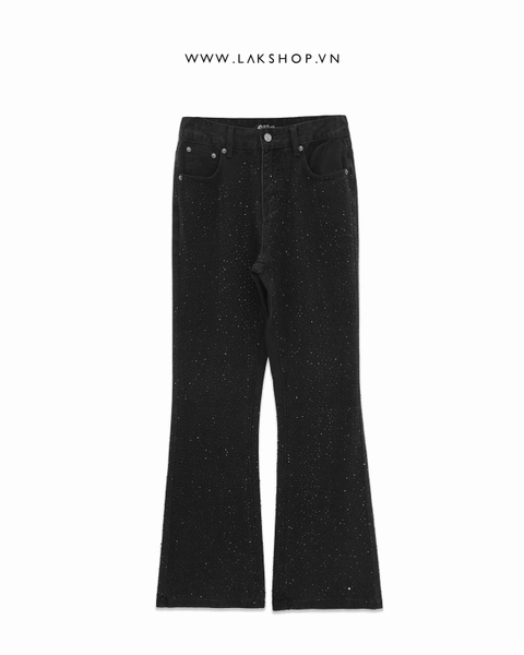 Quần Bling Bling Black Flared Jeans