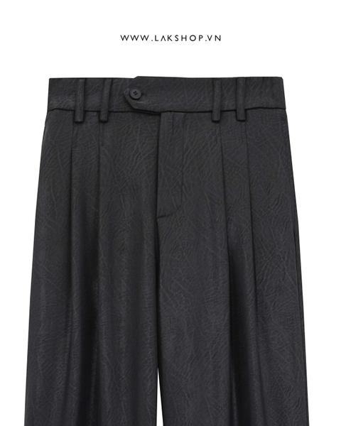 Quần Black Embossed Pattern Trousers