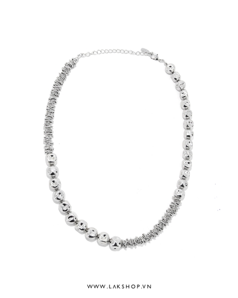 Vòng Cổ Mixed Silver Beaded Necklace