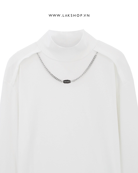 Áo White Classic with Chain Sweatshirt cs2