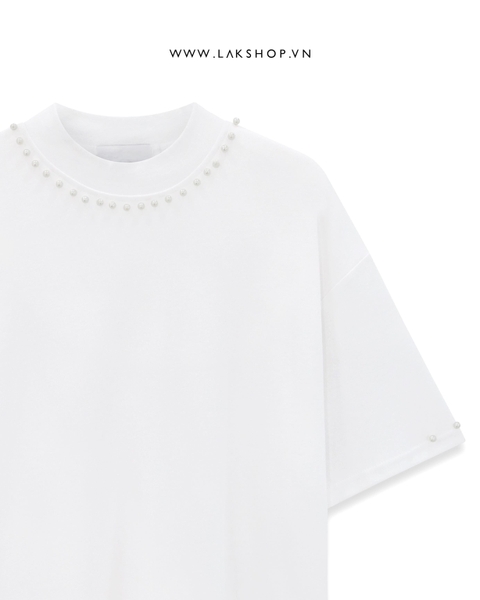 Oversized White Pearl T-shirt