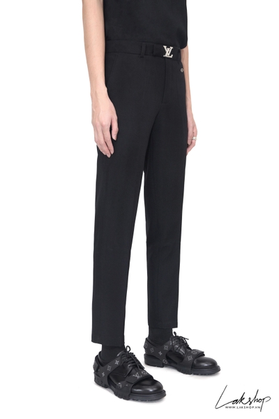 Loujs Vujtton L.V Buckle Logo Black Trouser