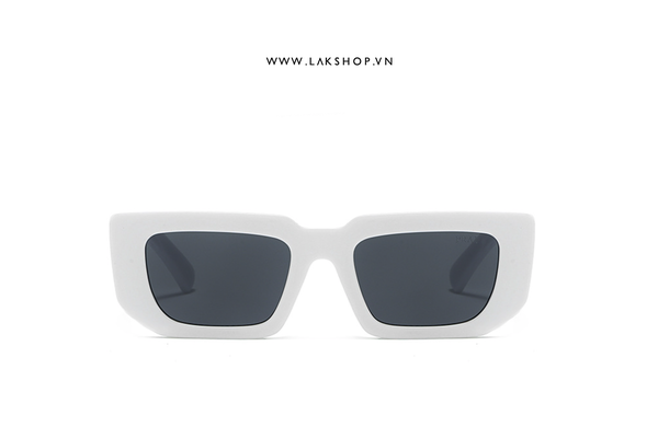 Pr@da Symbole Sunglasses in White