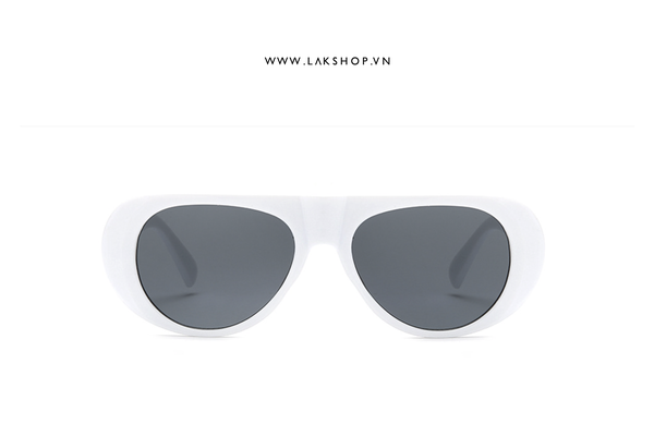 Kính Palm Sierra Round-Frame Sunglasses in White