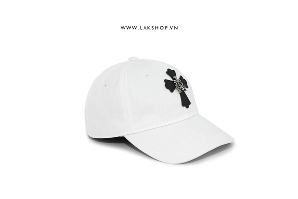 Mũ Cross Logo White Baseball Cap