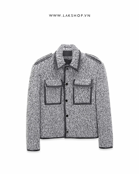 Áo Grey Tweed with Trim Jacket cs3
