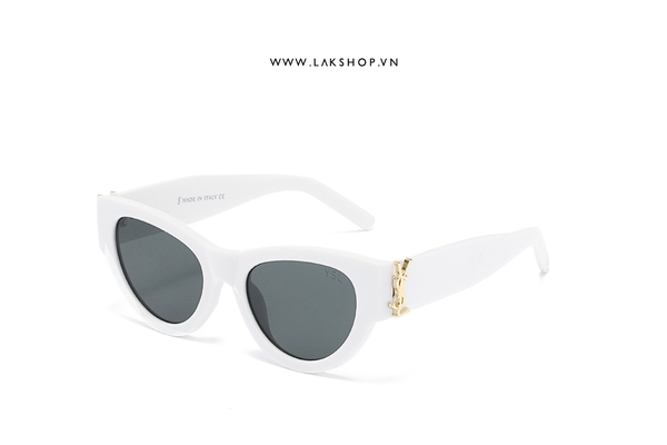 Sajnt Laurent Y.S.L Cat's Eye Sunglasses in White