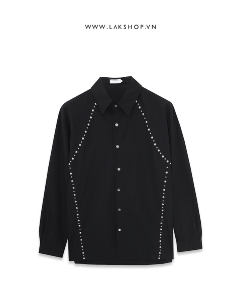 Áo Oversized Black Stud Shirt