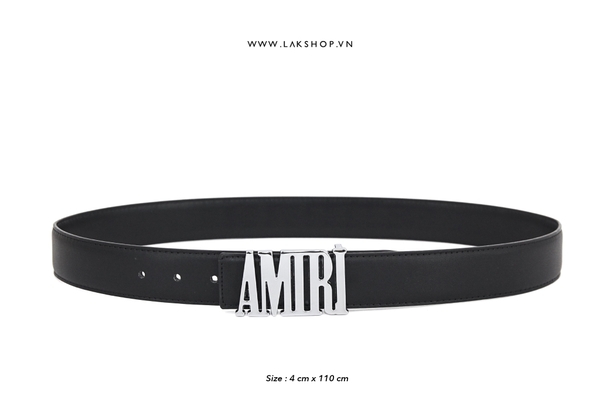 Thắt Lưng Amjrj Buckle Logo Leather Belt