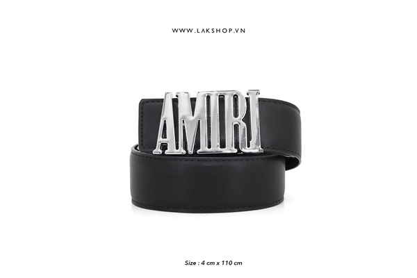 Thắt Lưng Amjrj Buckle Logo Leather Belt