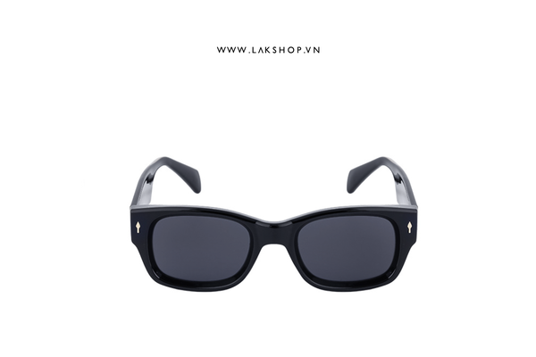 Kính Sunglasses Black Square Frame Flat Frames