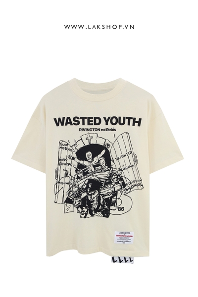 Rjvjng Ton roi Rebjs Wasted Youth Print Tshirt cs2
