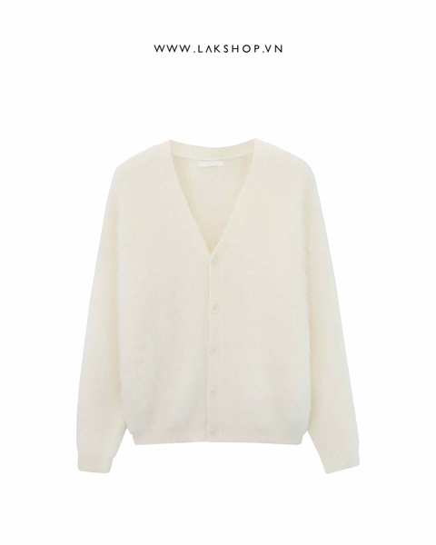 Áo Oversized Cream White Bling Sweater Cardigan cs2