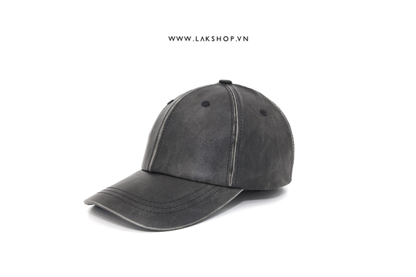 Mũ Washed Leather Baseball Cap