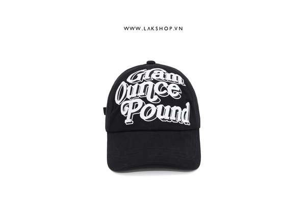 Mũ Gram Ounce Pound Black Baseball Cap