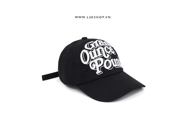 Mũ Gram Ounce Pound Black Baseball Cap