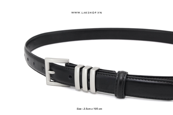 [HOT]Thắt Lưng  Three Loop Leather Leather Belt (2,5 cm)