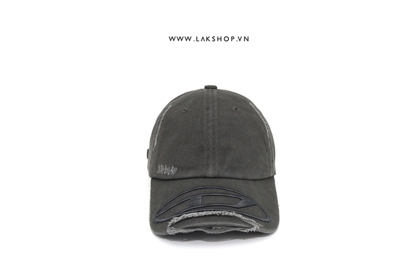 Djesel Grey D Logo Embroidered Baseball Cap