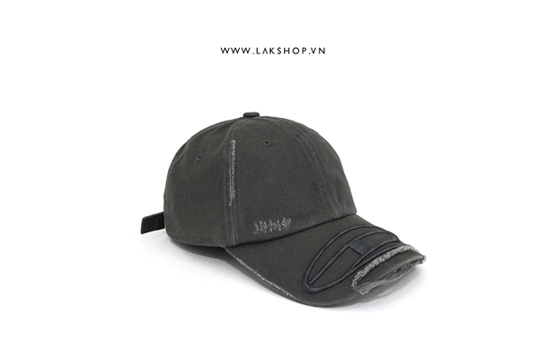 Djesel Grey D Logo Embroidered Baseball Cap