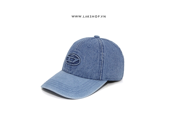 Djesel D Logo Blue Denim Baseball Cap