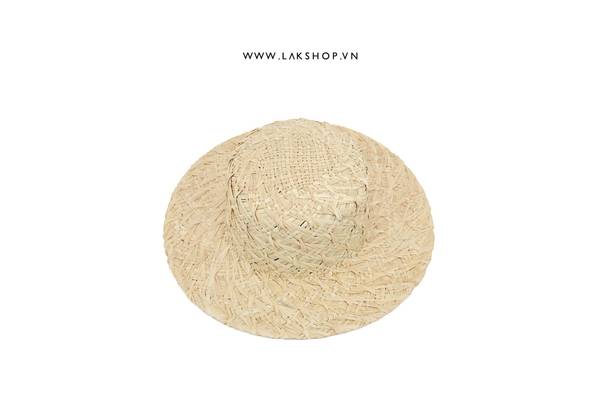 Beige Seagrass Straw Weave Wide Brim Sun Hat