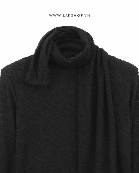 Áo Black Tassels with Scraf Sweater cs2