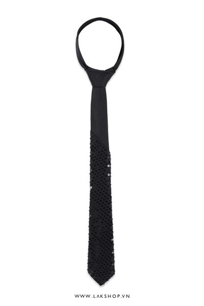 Cà Vạt Black Squin Tie 6cm