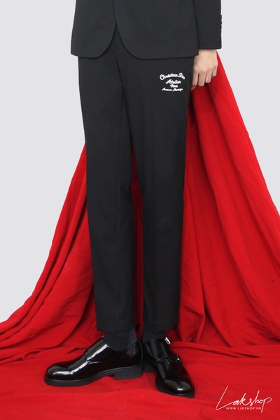 Chrjstjan Djor Logo with Trim Black Trouser cs2