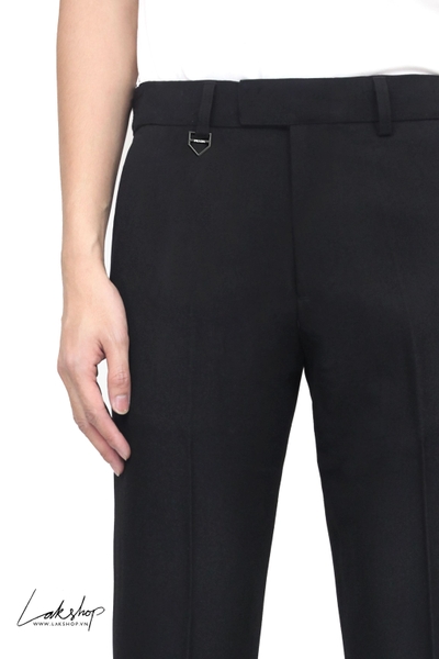 Pr@da Triangle Logo Black Classic Trouser