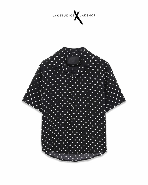 Lak Studios Polka-dot Stripe Short-Sleeve Shirts