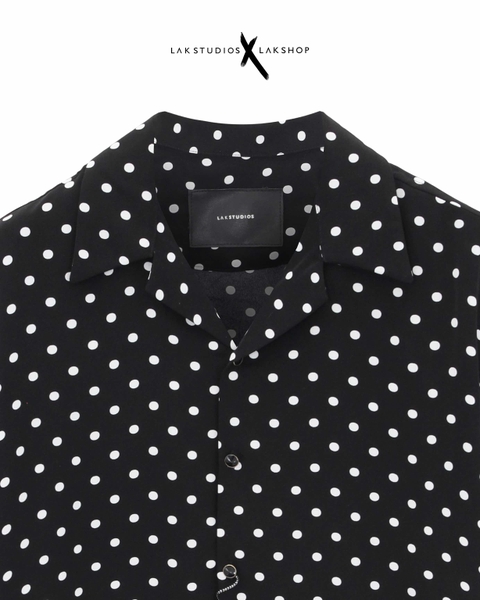 Lak Studios Polka-dot Stripe Short-Sleeve Shirts