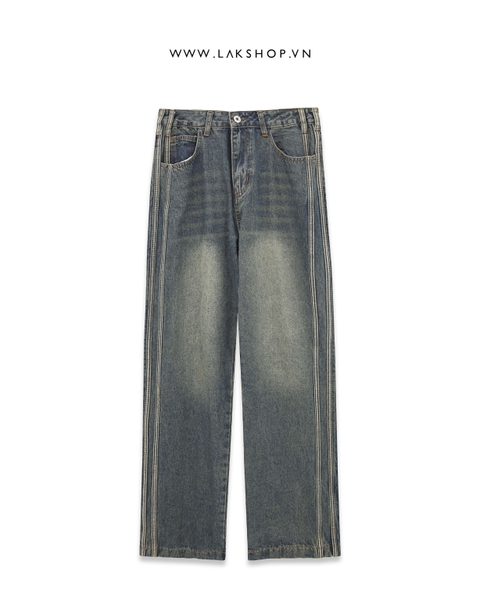 Quần 3-Stripe Blue Jeans