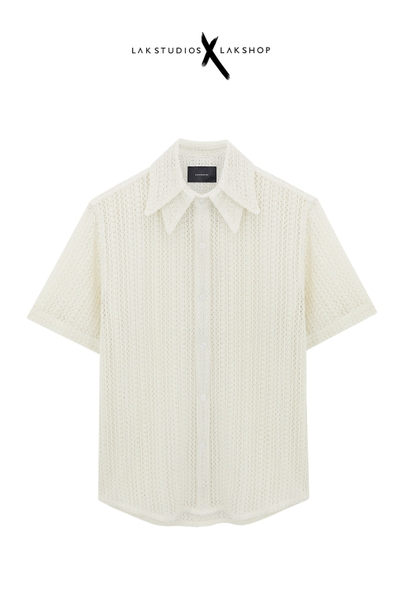 Lak Studios Mesh Double Collar Shirt cx2