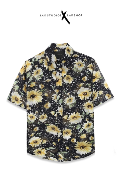 Lak Studios Daisy Flower Snow Short Sleeve Shirt  (Xuyên Thấu)  cx2