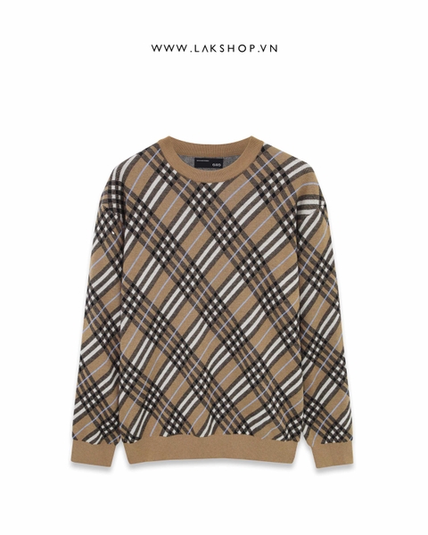 Áo GXG Camel Check Sweater cs2