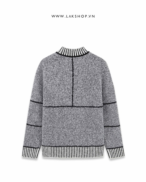 Áo Grey Smoke Check Sweater cs2