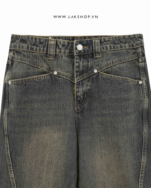 Quần Blue/ Yello Jorts Denim Short