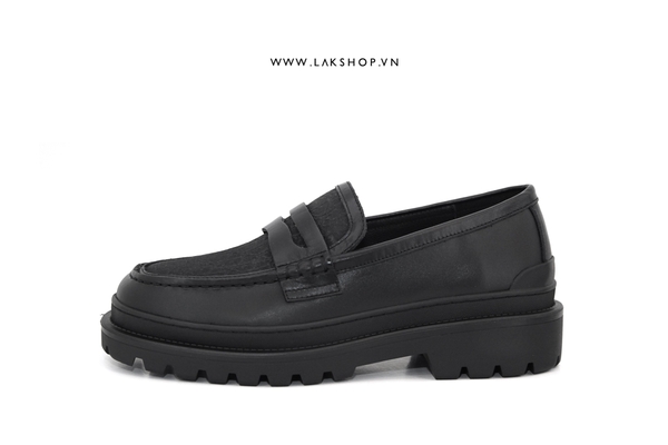 Dj0r Explorer Loafer Black and Black Oblique Jacquard