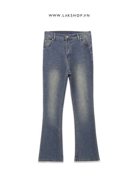 Quần Light Blue Washed Flared Jeans