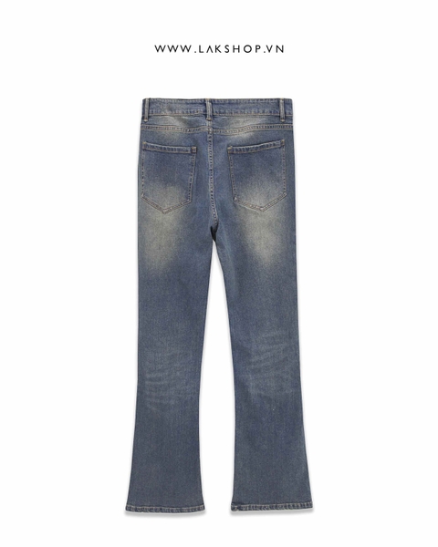 Quần Light Blue Washed Flared Jeans