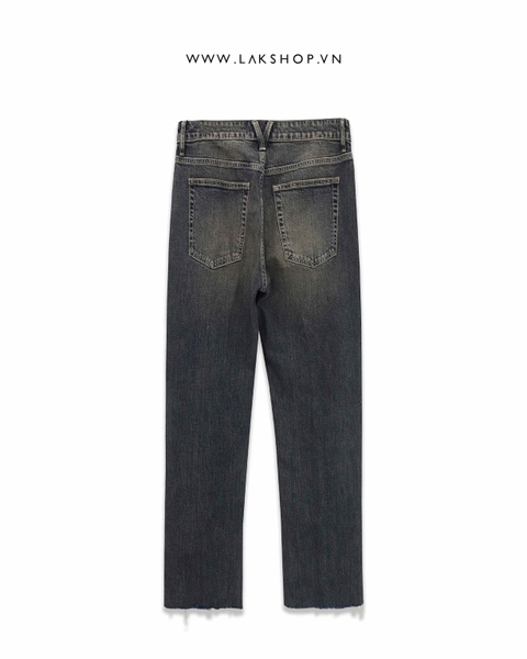 Quần Blue/Yellow Washed Cropped Jean