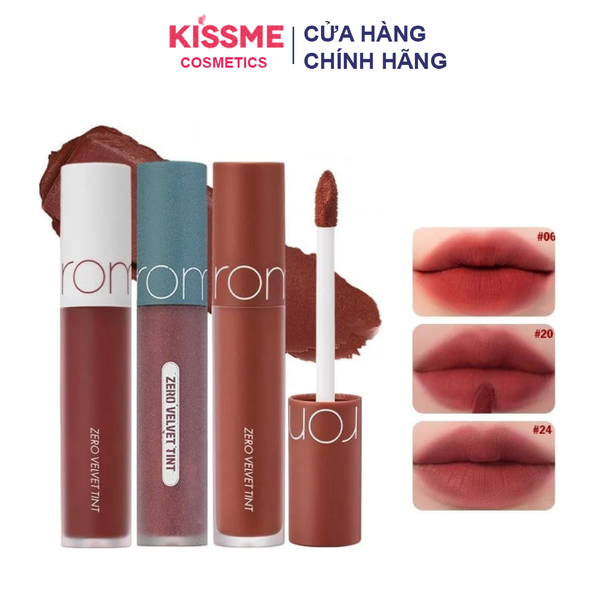 Son Kem Lì Cực Nhẹ Môi Romand Zero Velvet Tint