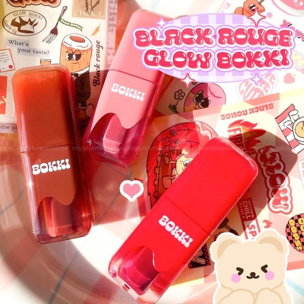 Son Tint Bóng Black Rouge Glow Bokki Tint