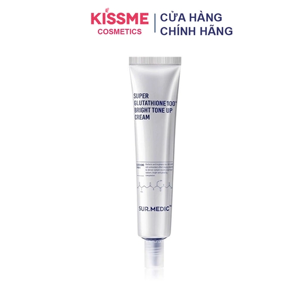 Kem Nâng Tông Trắng Da Sur.Medic+ Super Glutathione 100 Bright Tone Up Cream 40ml