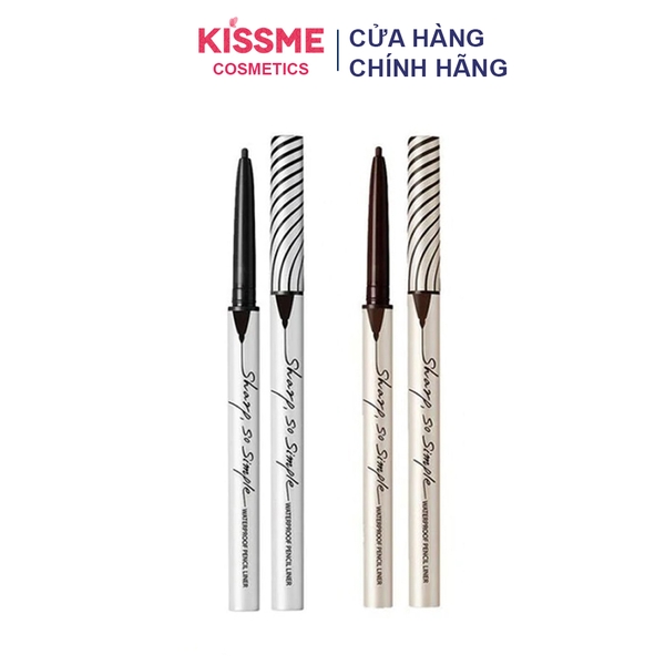 Bút kẻ mắt dạng sáp Clio Sharp, So Simple WaterProof Pencil Liner