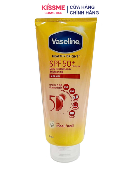 Sữa Dưỡng Thể Trắng Da Chống Nắng Vaseline Healthy Bright Sun + Pollution Protect SPF 50+ PA++++