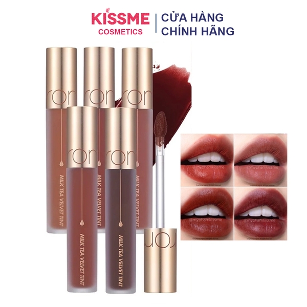 Son Kem Lì Hàn Quốc Mịn Mượt Như Nhung Romand Milk Tea Velvet Tint Ver 2