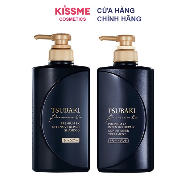 Dầu Gội/Xả Tsubaki Premium EX Intensive Repair Shampoo/Conditioner Treament 490ml