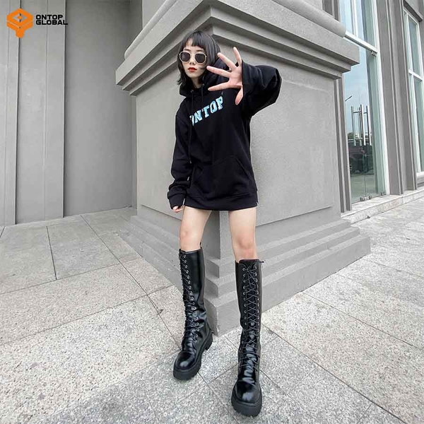 Áo hoodie nam đen Local Brand ONTOP