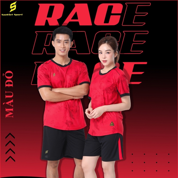 Quần áo không logo Sao Việt Race màu đỏ
